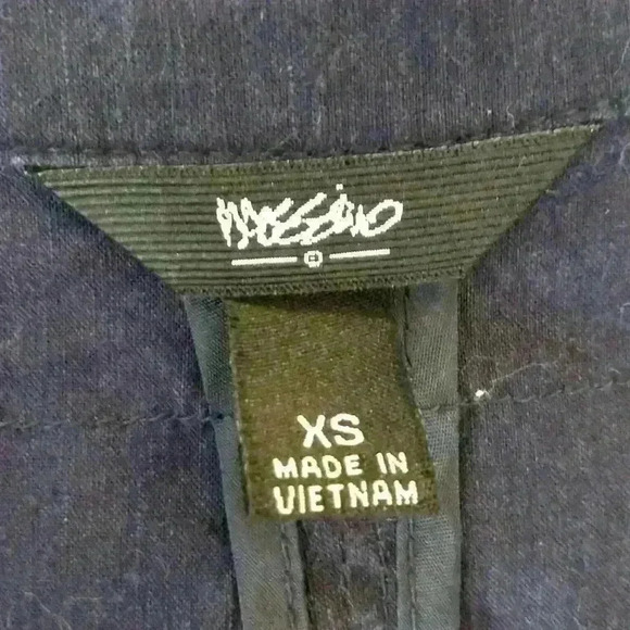 Mossimo Hook & Eye Blue High Collar Shirt, XS - Picture 8 of 8